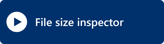 File size inspector