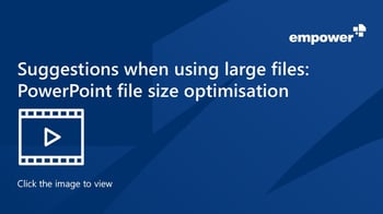 PPT file size optimisation