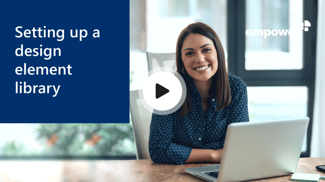 Setting up a design element library